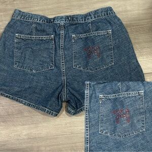 Vintage Y2K Tommy Hilfiger Women's Logo Denim Shorts Size 10